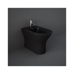 RAK Feeling Rimless Back To Wall Bidet Matt Black