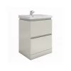 RAK Resort 2 Drawer Floor Unit & Basin 650mm Matt Stone -Bathroom Promotion rak rst65bas1 rakrstfsu65601