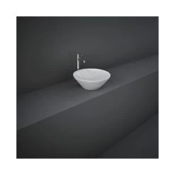 RAK Variant Round Counter Top Basin 36cm Alpine White
