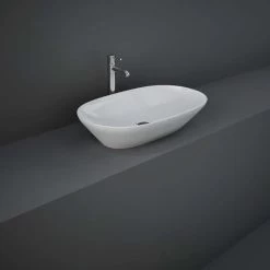 RAK Variant Elongated Oval Counter Top Basin 60cm Alpine White