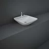RAK Variant Square Counter Top Basin 42cm 1 Tap Hole -Bathroom Promotion rak varct44201awha