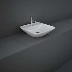 RAK Variant Square Counter Top Basin 42cm 1 Tap Hole