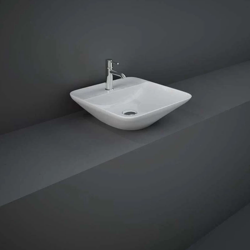 RAK Variant Square Counter Top Basin 42cm 1 Tap Hole 3 RAK Variant Square Counter Top Basin 42cm 1 Tap Hole