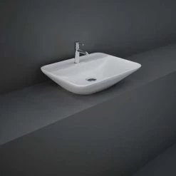 RAK Variant Rectangular Counter Top Basin 55cm 1 Tap Hole