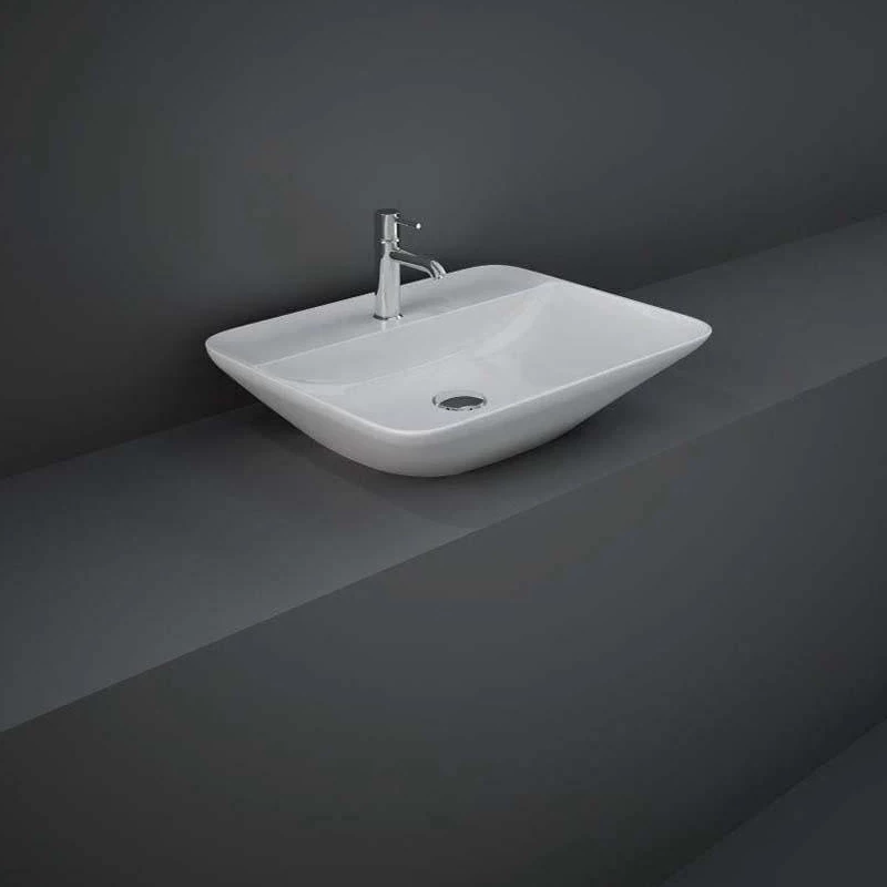 RAK Variant Rectangular Counter Top Basin 55cm 1 Tap Hole 3 RAK Variant Rectangular Counter Top Basin 55cm 1 Tap Hole