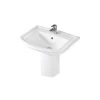 RAK Washington 650mm 1 Hole Basin & Semi Pedestal 2 RAK Washington 650mm 1 Hole Basin & Semi Pedestal -Bathroom Promotion rak was65bs1 washped