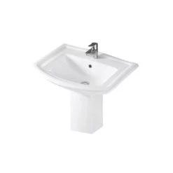 RAK Washington 650mm 1 Hole Basin & Semi Pedestal
