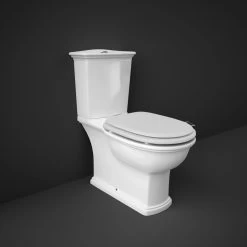 RAK Washington WC With Push Button Cistern & Matt White Seat