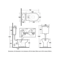 RAK Washington Low Level WC Without Seat 5 RAK Washington Low Level WC Without Seat -Bathroom Promotion rak waspakll500 2