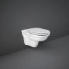 RAK Washington Wall Hung Pan & Matt White Soft Close Seat -Bathroom Promotion rak waswhpansc500