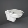 RAK Washington Wall Hung Pan & Matt Greige Soft Close Seat -Bathroom Promotion rak waswhpansc505