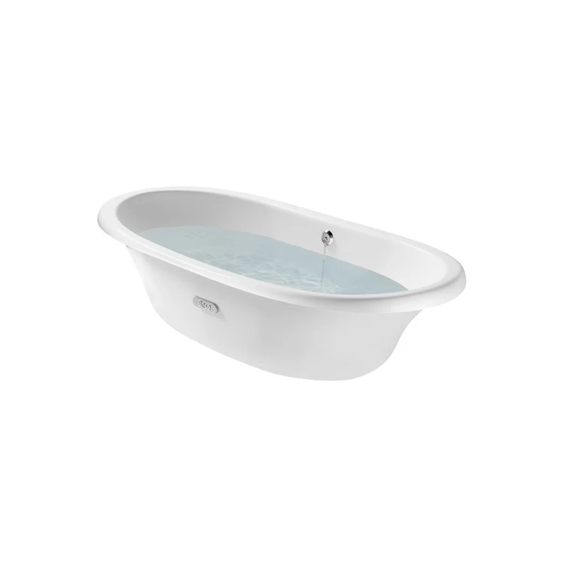 Roca Eliptico Free-Standing Cast Iron Bath 1700 X 850mm White 3 Roca Eliptico Free-Standing Cast Iron Bath 1700 X 850mm White