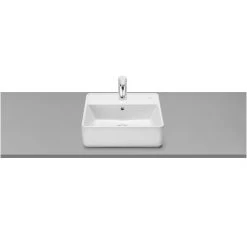 Roca The Gap Square Countertop Basin 1 Taphole 420x390mm