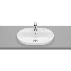 Roca The Gap Round In Countertop Basin 1 Taphole 550x400mm