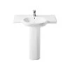 Roca Meridian-N 700mm 1 Hole Basin & Full Pedestal -Bathroom Promotion roca 327240000 337240000