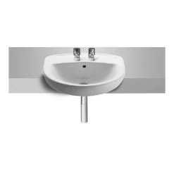 Roca Laura Semi-Recessed Basin 510 X 400mm 2 Tapholes