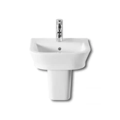 Roca The Gap 450mm 1 Hole Basin & Semi Pedestal