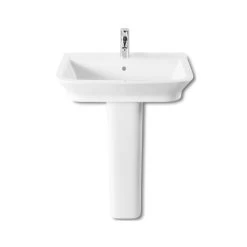 Roca The Gap 650mm 1 Hole Basin & Full Pedestal