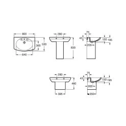 Roca Senso Semi Pedestal White -Bathroom Promotion roca 337511000 2