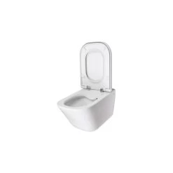 Roca The Gap CleanRim Wall Hung WC Pan With Luxury Soft Close Seat