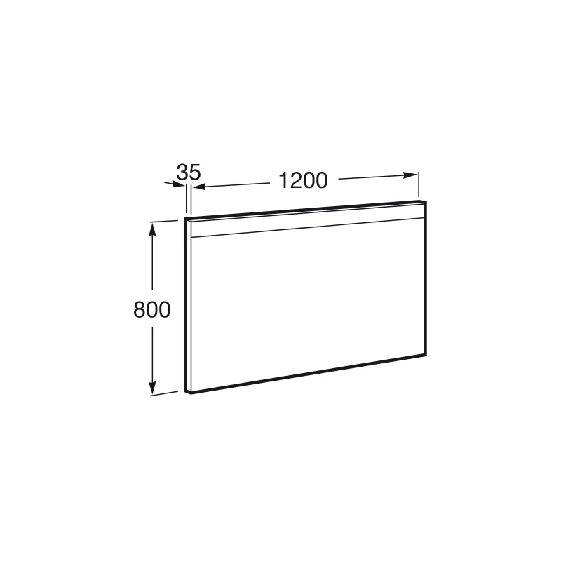 Roca Prisma Basic Mirror 1200mm 4 Roca Prisma Basic Mirror 1200mm - Image 2