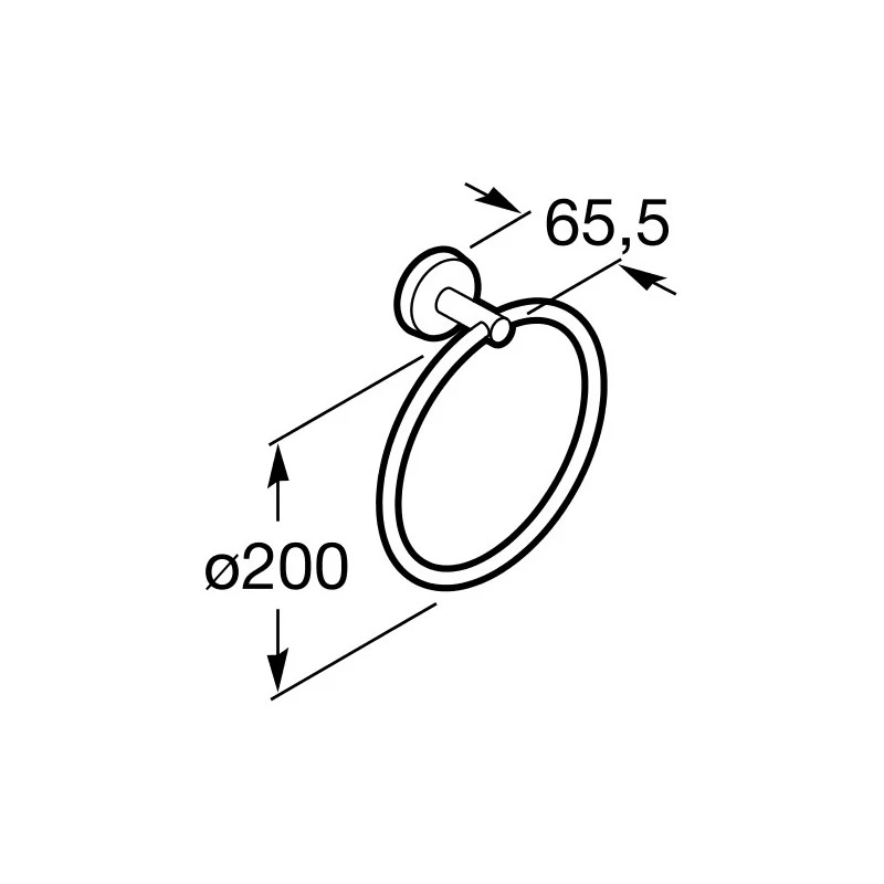 Roca Twin Towel Ring 5 Roca Twin Towel Ring - Image 3