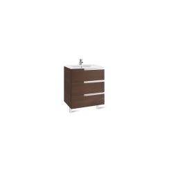 Roca Victoria-N Unik 700mm 3 Drawer Unit & Basin Gloss White
