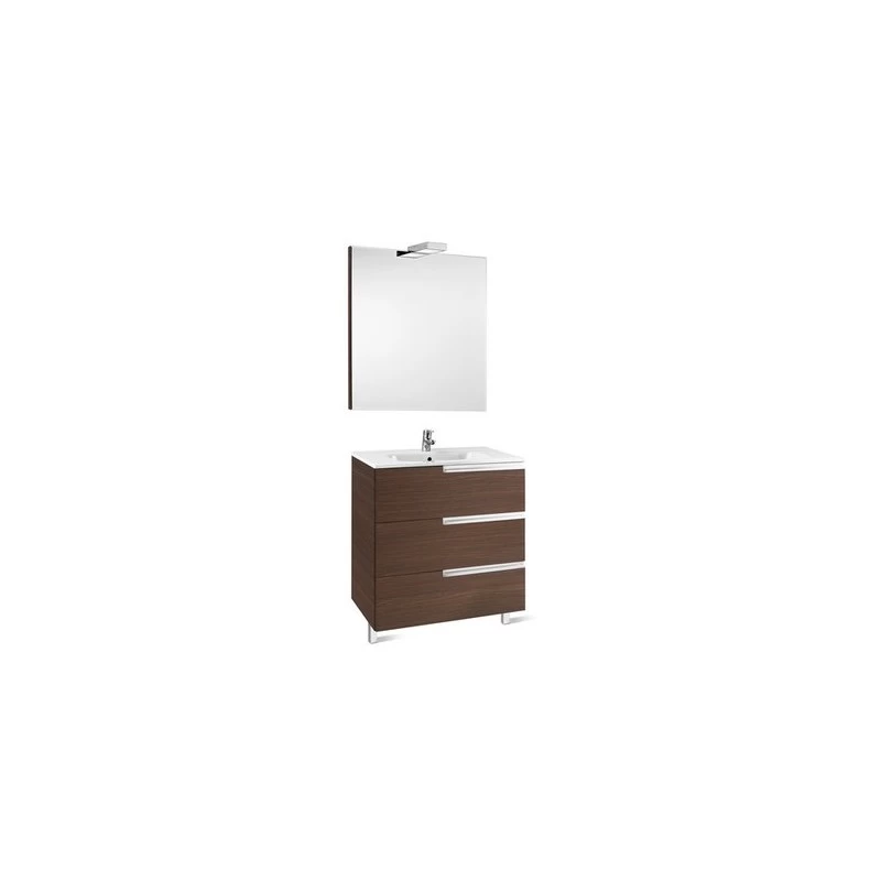 Roca Victoria-N Pack 1000mm 3 Drawer Unit, Light & Mirror White 3 Roca Victoria-N Pack 1000mm 3 Drawer Unit, Light & Mirror White