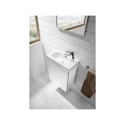 Roca Mini Pack Basin & Base Unit 450mm & Mirrored Cabinet Grey -Bathroom Promotion roca 855866156 4