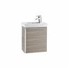Roca Mini Unik 450mm Base Unit & Basin Textured Grey -Bathroom Promotion roca 855873156