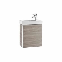 Roca Mini Unik 450mm Base Unit & Basin Textured Grey