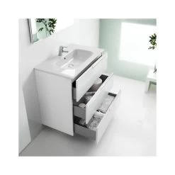 Roca Victoria-N 3 Drawer 800mm Wall Unit & Basin Gloss White -Bathroom Promotion roca 856675806 32799C000 3