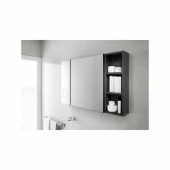 Roca Luna Mirrored Cabinet 500mm Anthracite -Bathroom Promotion roca 856840153 3