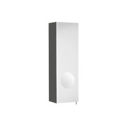 Roca Luna Mirrored Cabinet 200mm Left Hand Anthracite