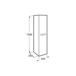 Roca The Gap Column Unit 1200mm Dark Wood -Bathroom Promotion roca 856969150 2