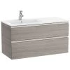 Roca The Gap 1000mm 2 Drawer City Oak Base Unit & Left Hand Basin 1 Roca The Gap 1000mm 2 Drawer City Oak Base Unit & Left Hand Basin -Bathroom Promotion roca 857402402 3279a3000