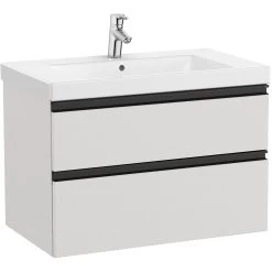 Roca Domi 2 Drawer 800mm Arctic Grey Base Unit & Basin