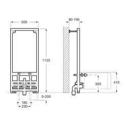 Roca Duplo Concealed Structure For Wall-Hung Bidet -Bathroom Promotion roca 890091200 2