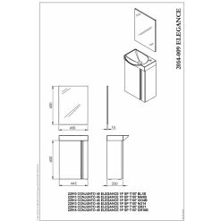 Royo Elegance Floorstanding Cloakroom Unit Pack Gloss Grey -Bathroom Promotion royo ro123428 2