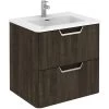 Royo Life 600mm 2 Drawer Wall Unit Samara Ash -Bathroom Promotion royo ro123875
