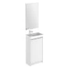 Royo Enjoy Floor Standing Cloakroom Unit & Mirror Gloss White -Bathroom Promotion royo ro125319
