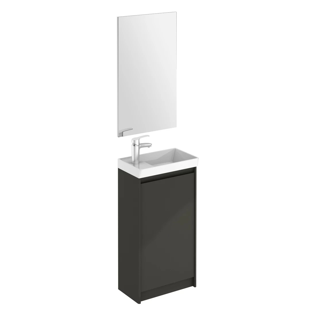 Royo Enjoy Floor Standing Cloakroom Unit & Mirror Anthracite 3 Royo Enjoy Floor Standing Cloakroom Unit & Mirror Anthracite