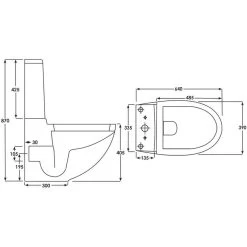 Synergy Lyon Close Coupled Fully Back To Wall WC Pan 7 Synergy Lyon Close Coupled Fully Back To Wall WC Pan -Bathroom Promotion synergy sy lyon04 3