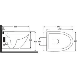 Synergy Lyon Wall Hung WC Pan -Bathroom Promotion synergy sy lyon07 3