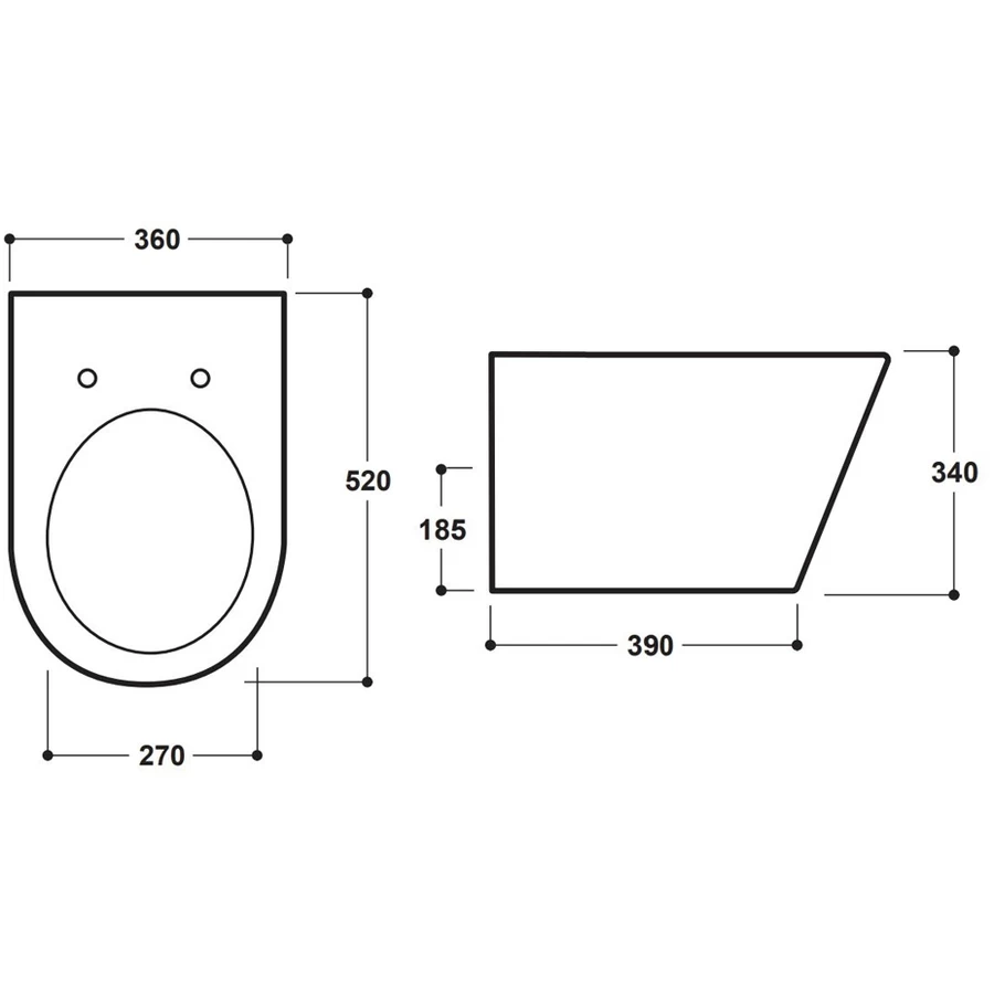 Synergy Marbella Wall Hung WC Pan 5 Synergy Marbella Wall Hung WC Pan - Image 3