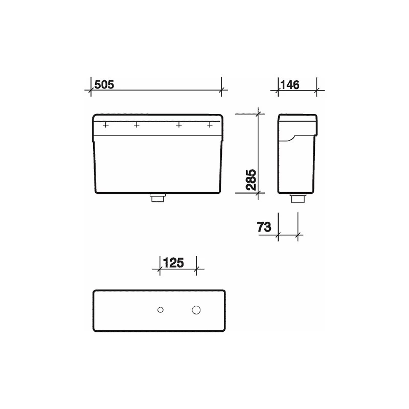 Twyford Plastic Auto Cistern Assembly 9L 4 Twyford Plastic Auto Cistern Assembly 9L - Image 2