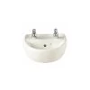 Twyford Sola Washbasin 400×345 2 Tap -Bathroom Promotion twyford sa4112wh