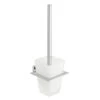 Vado Level Toilet Brush & Frosted Glass Holder -Bathroom Promotion vado lev 188 cp