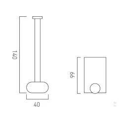 Vado Photon Spare Paper Holder -Bathroom Promotion vado pho 180s cp 2