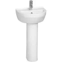 Vitra S50 Basin 45cm Round 1 Taphole White